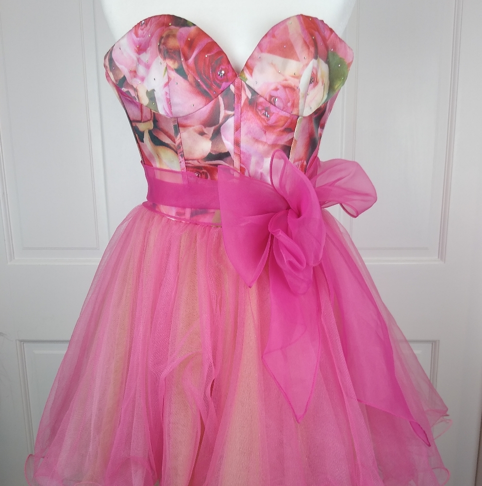 Sherri Hill designer dress size 0 worn once $350
